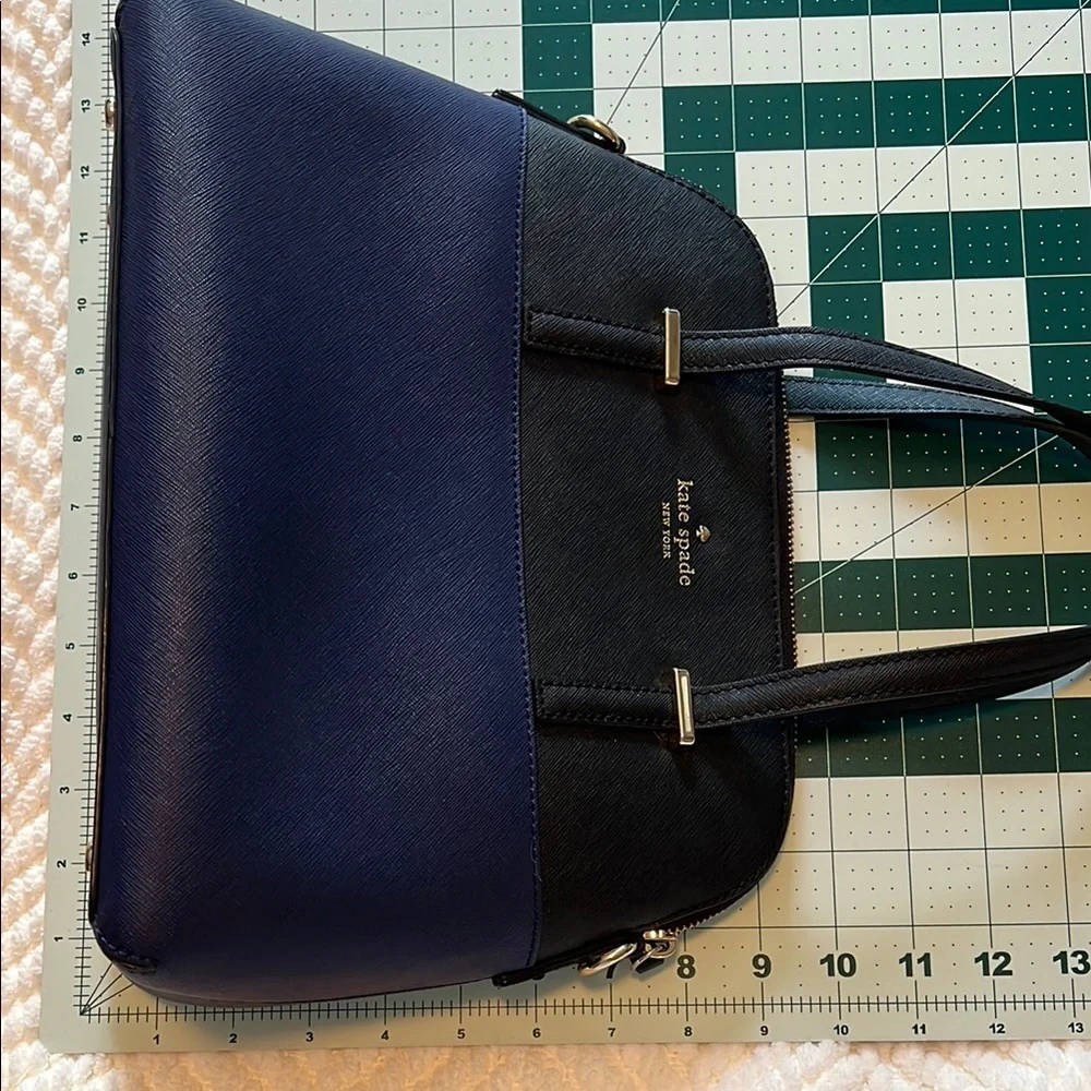 Kate Spade Black and Blue Satchel - Picture 10 of 10